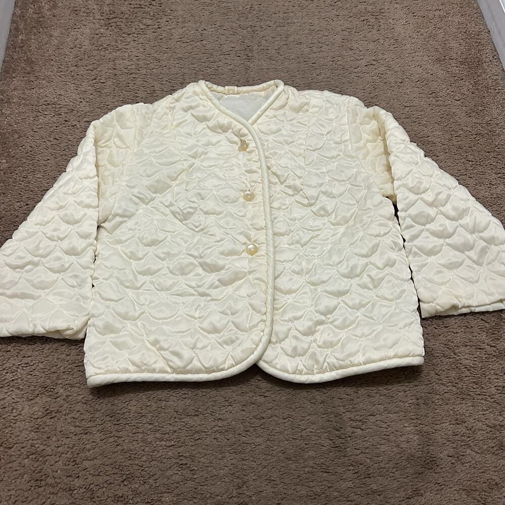 Barbizon Honey Puff Size 12 Satin Serine Quilt Cream